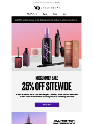 Urban Decay - Your UD Obsessions: Now 25% Off Sitewide!