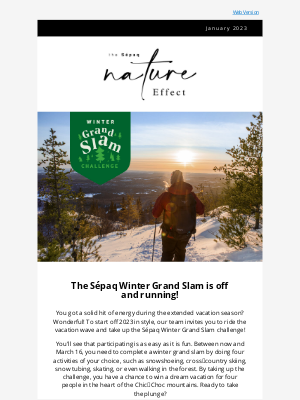 Sépaq - Take up the Sépaq Winter Grand Slam challenge! 🏆