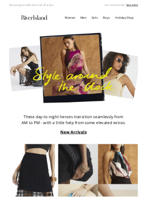 River Island (United Kingdom) - Go from day to night