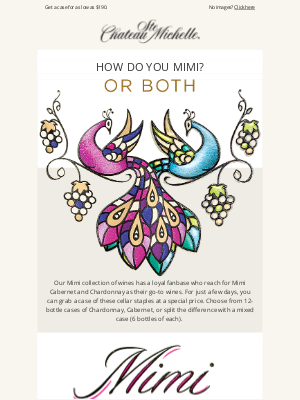 Chateau Ste Michelle Winery - Mimi Case Sale – 3 Ways, 3 Days
