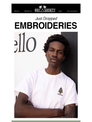 Riot Society Clothing - Fresh New Embroidered Designs Just Dropped! 🧵