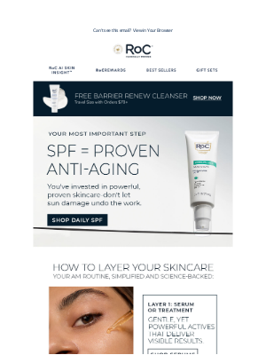 RoC Skincare - SPF = Your Anti-Aging Secret Weapon