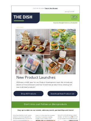 Eco-Products - The Dish Newsletter from Eco-Products 1/24/2025