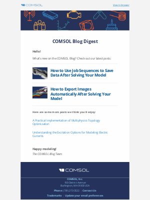 COMSOL - New Blog Posts from COMSOL, April 25