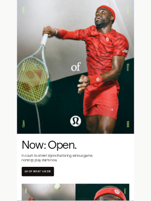 Lululemon - New styles? Your advantage.