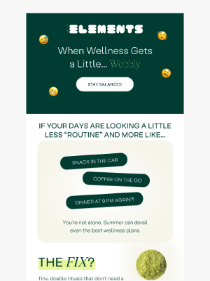Daily Elements - Mid-summer slump? Same.