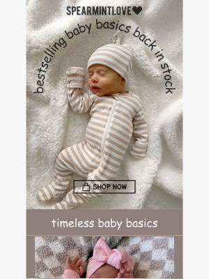 Spearmint Ventures  Llc - Back in Stock: Bestselling Baby Basics 🤍