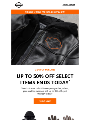 Harley-Davidson - 🚨Up to 50% off ends today*