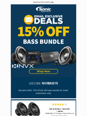 Exclusive 15% Off Subwoofer Bundle!