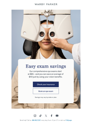 Got vision benefits? Get an eye exam!