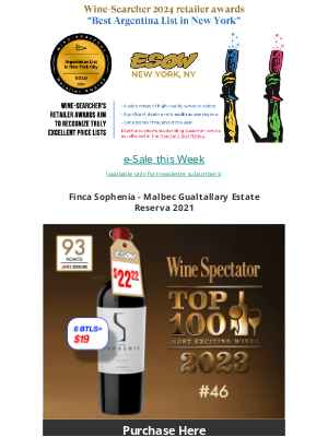 Spectator TOP 100 from top site Gualtallary