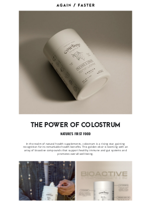 X Training Equipment - The Power of Colostrum