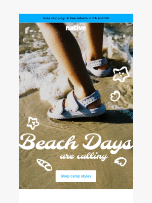 Native Shoes - Dive into summer camp