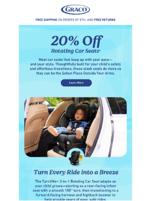 Graco Baby Products - Smooth Turns, Safe Travel, 20% Off 🌀