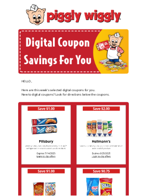 Piggly Wiggly - Your Digital Coupon Savings