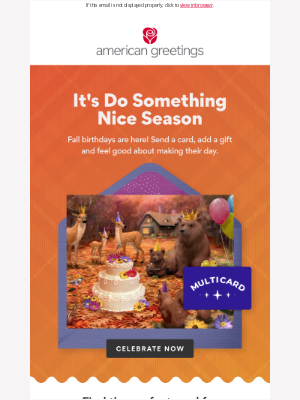 American Greetings - Celebrate Fall birthdays 🎂