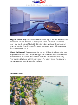 Travelzoo - $1099—Cabo 5-star oceanview retreat for 2, reg. $2336