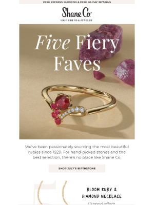 Shane Co. - Celebrate ruby season with our top 5 ❤️