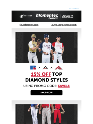Augusta Sportswear - Diamond Styles Ready for the Season!