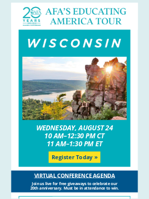 Alzheimer's Foundation of America - Don't Forget to Register for 8/24--AFA Educating America Tour: Wisconsin