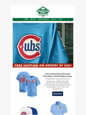 Wrigleyville Sports - THEY'RE HERE! Grab Your Cubs Blues Alternate Jersey Today! ✨