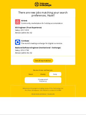 Otta - New match: iOS Engineer at Airbnb