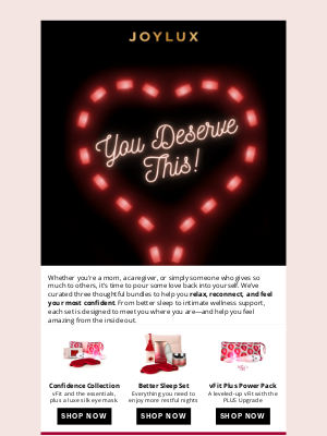 Joylux - You Deserve This!