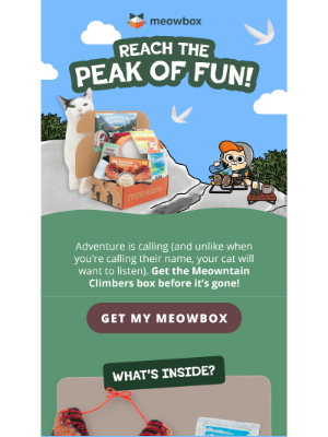meowbox - Your last chance to pounce on the hiking box! 🏞️
