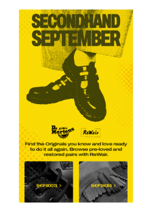 Dr. Martens - Make the move to second hand this September