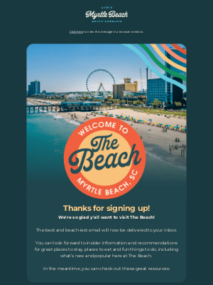 Visit Myrtle Beach - Yay! You’re one step closer to The Beach