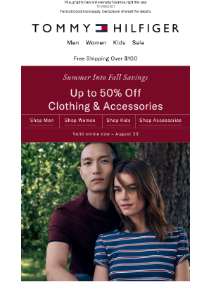 Tommy Hilfiger - Last chance: 50% off all pants & polos