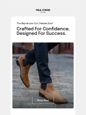 Paul Evans - Handcrafted Chelsea boots for the man who knows style