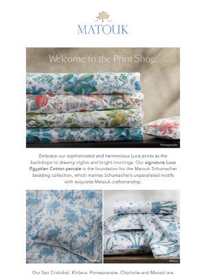 matouk.linens - The Print Shop