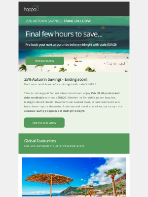 hoppa - ⏰ 25% off rides ends midnight