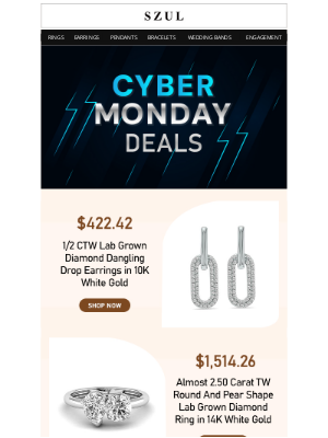 Szul - Cyber Monday Exclusive - Diamond Jewelry Deals From $377