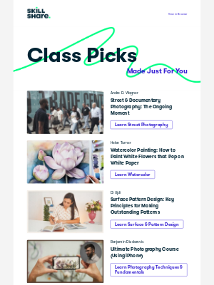 Skillshare - Delores's Recommended Classes