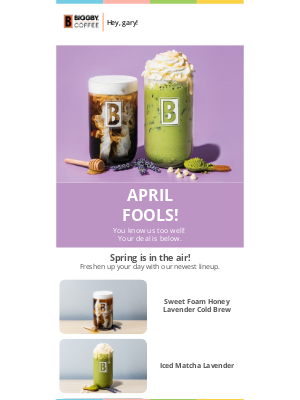 Biggby Coffee - No Deals Here...Just Fresh Sips!💜😉