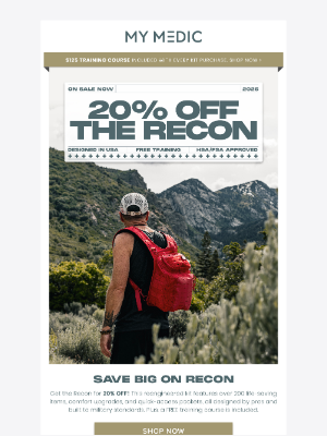MyMedic - The #1 Rated Recon Kit Is 20% OFF 😱