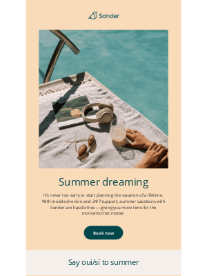 Sonder - Summer’s not so far away…