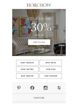Horchow Mail Order - Have you shopped the 4th of July Sale yet?