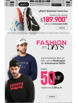Dafiti (Colombia) - ¡Madrugón de Aniversario! 🎊