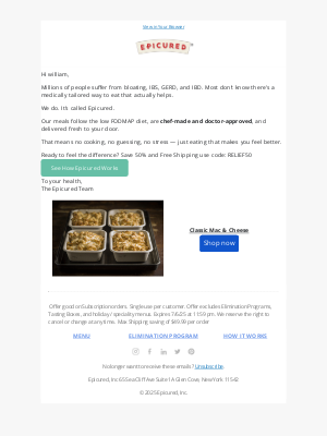 Epicured - william, this is what eating without fear looks like – 50% OFF ends soon