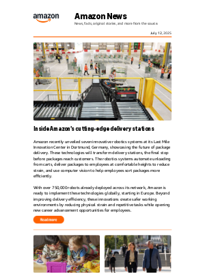 Amazon - Meet the 7 robots changing how Amazon delivers your packages