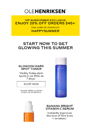 Ole Henriksen - Carmen, your 20% off code expires tonight!