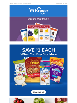 The Kroger Co. - Check it Out ✅ New Weekly Deals | SAVE $1 Each on 5+ | Fuel Your Healthy Habits