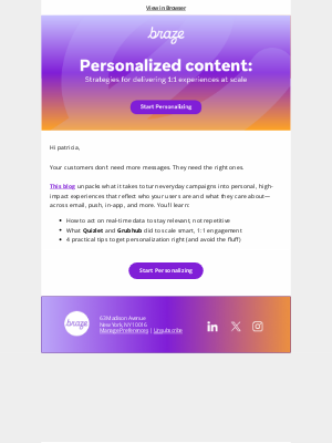Braze - This is how leading brands do 1:1 messaging