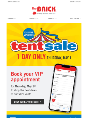 The Brick (Canada) - [You're invited] 🎪VIP Sale - 65% off sofas