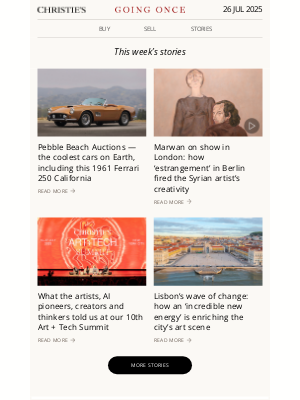 Christie's - Going Once No. 444 | Bugatti, Ferrari, Mercedes-Benz at Pebble Beach