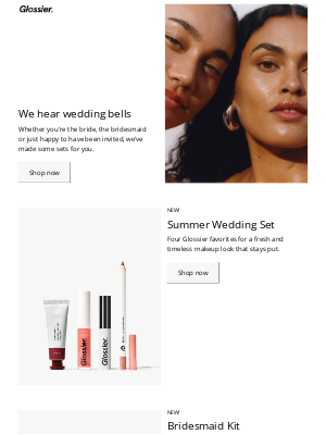 Glossier - Wedding invite with no plus one?