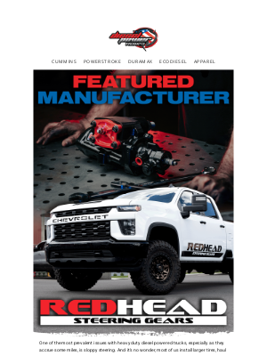 DieselPowerProducts - Featured Manufacturer: RedHead Steering Gear Boxes